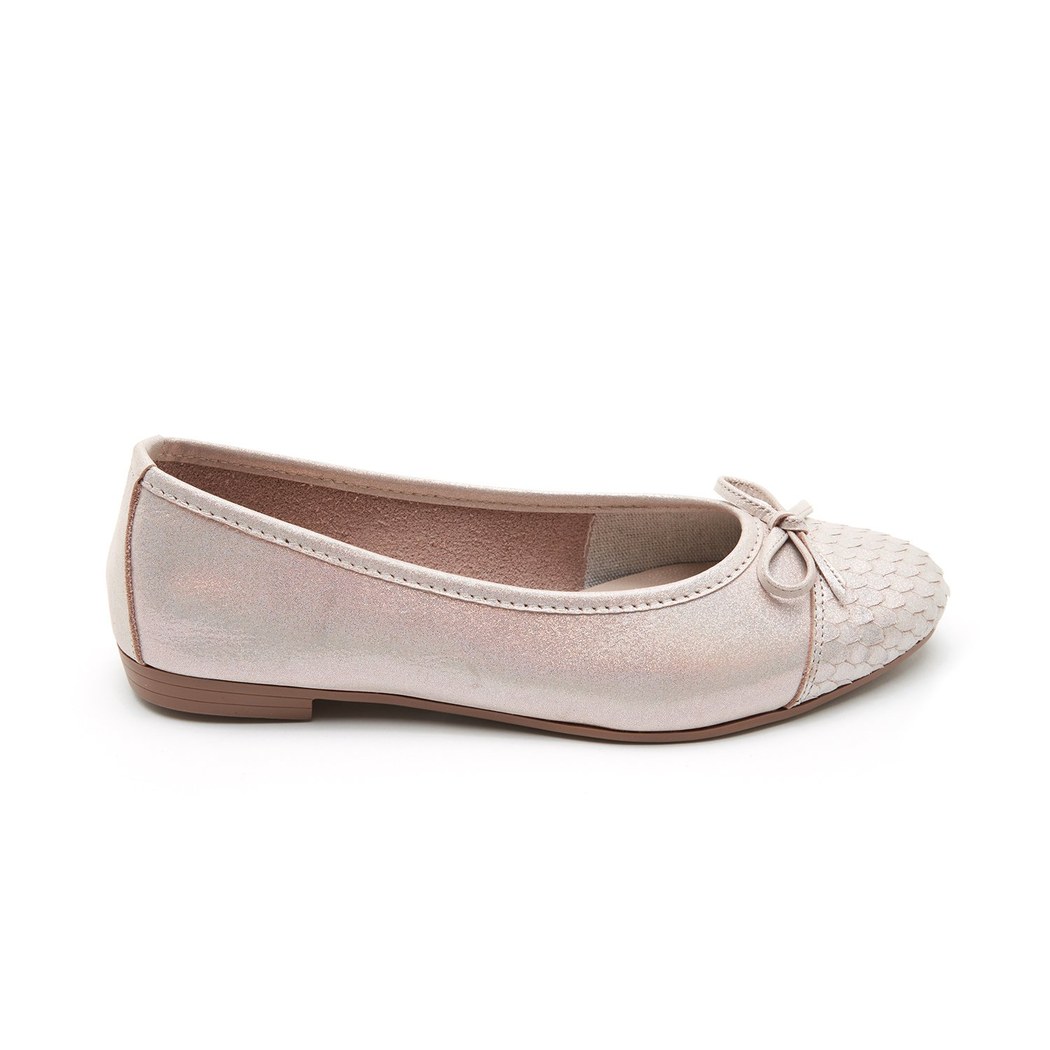 Kadın Pudra Deri Babet