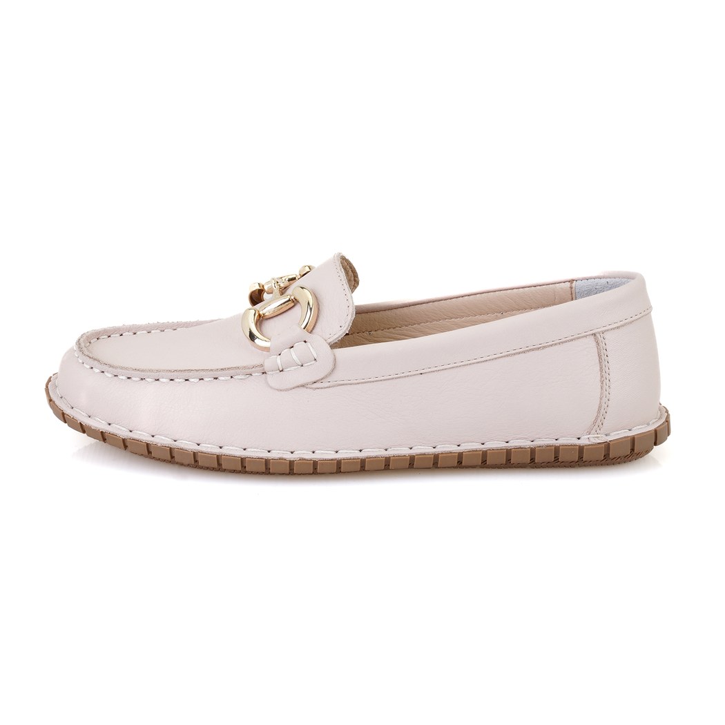 Kadın Pudra DesaComfort Deri Loafer