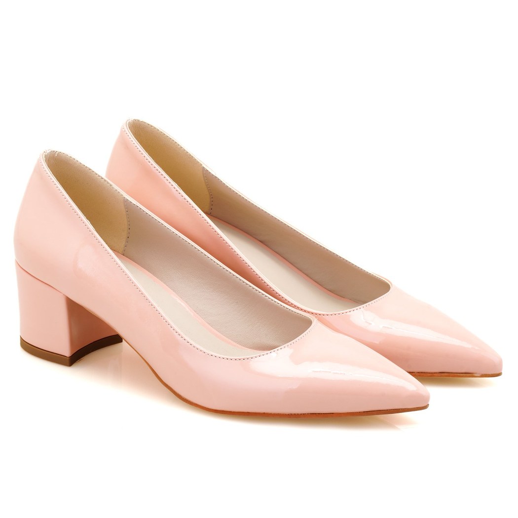 Kadın Pudra Topuklu Klasik Ayakkabı 