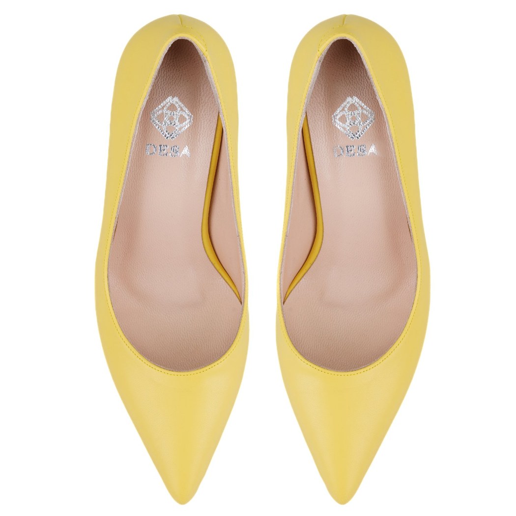 Kadın Sarı Abiye Ayakkabı