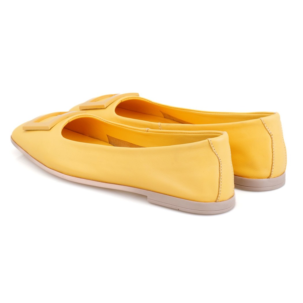 Kadın Sarı Deri Babet