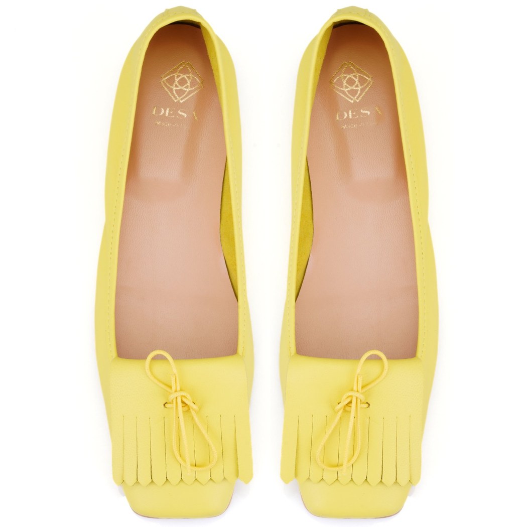 Kadın Sarı Deri Babet