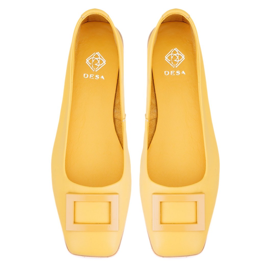 Kadın Sarı Deri Babet