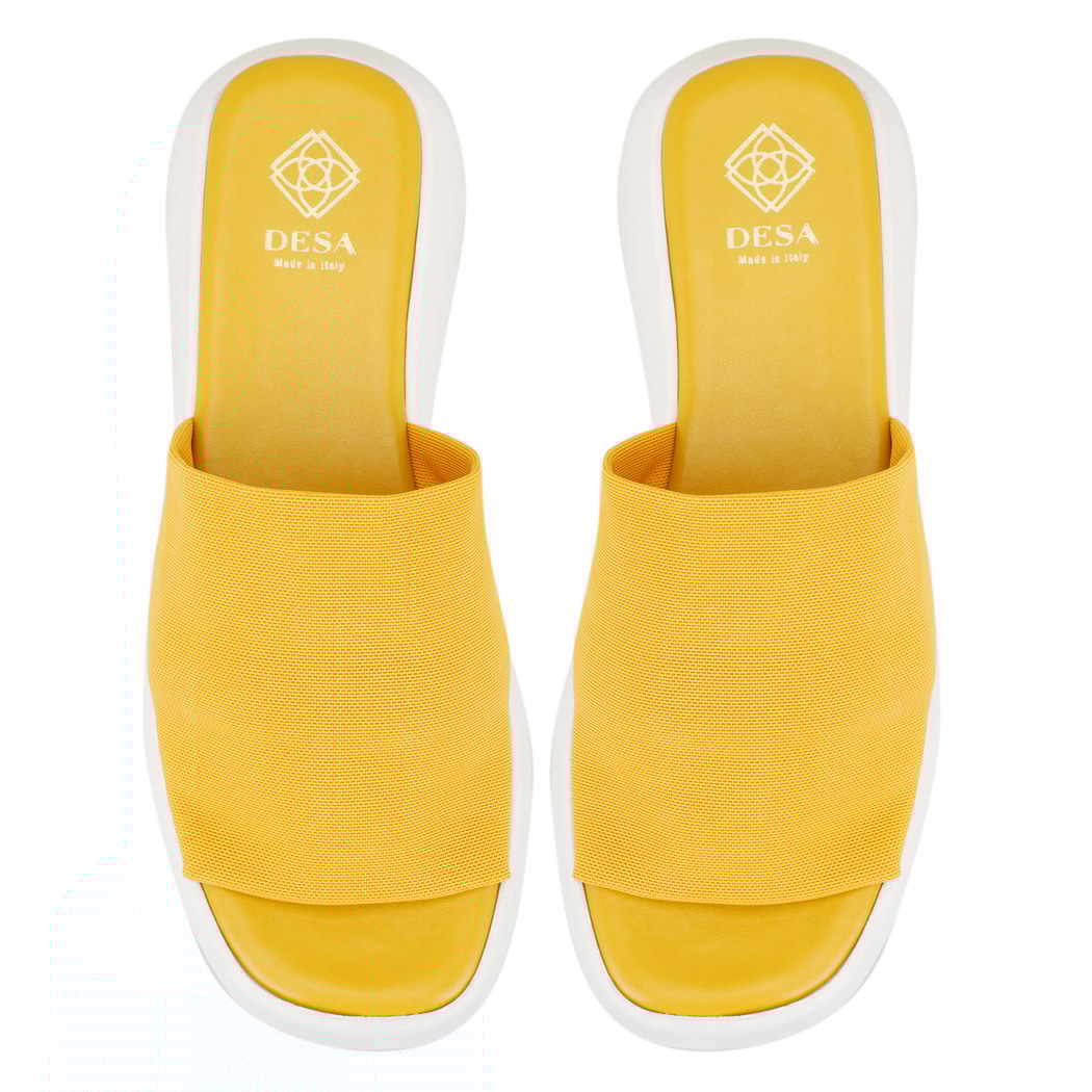 Kadın Sarı Platform Tabanlı Terlik