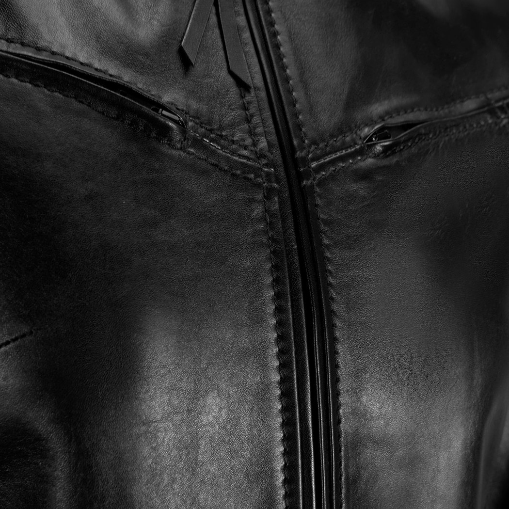 Kadın Siyah Deri Biker Ceket