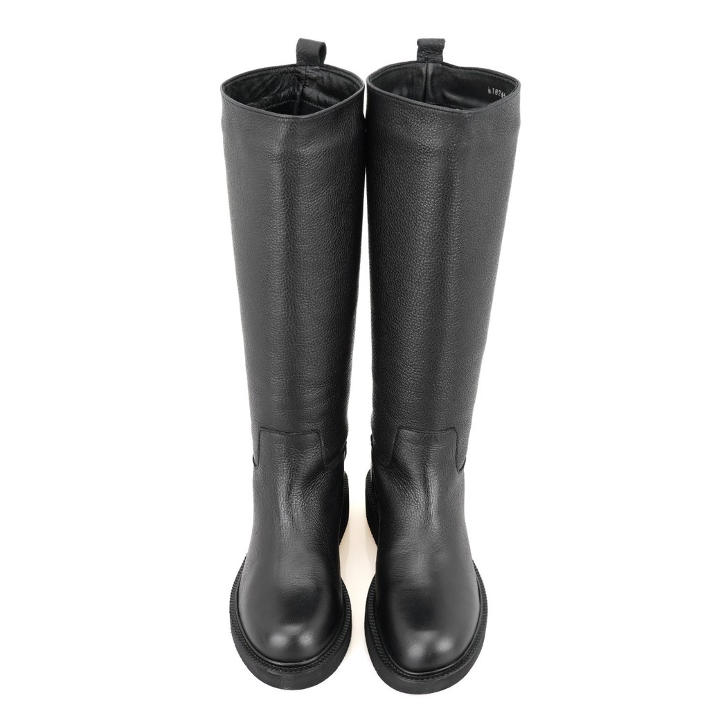 Kadın Siyah Deri Çizme