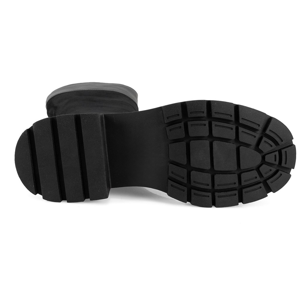 Kadın Siyah Deri Çizme