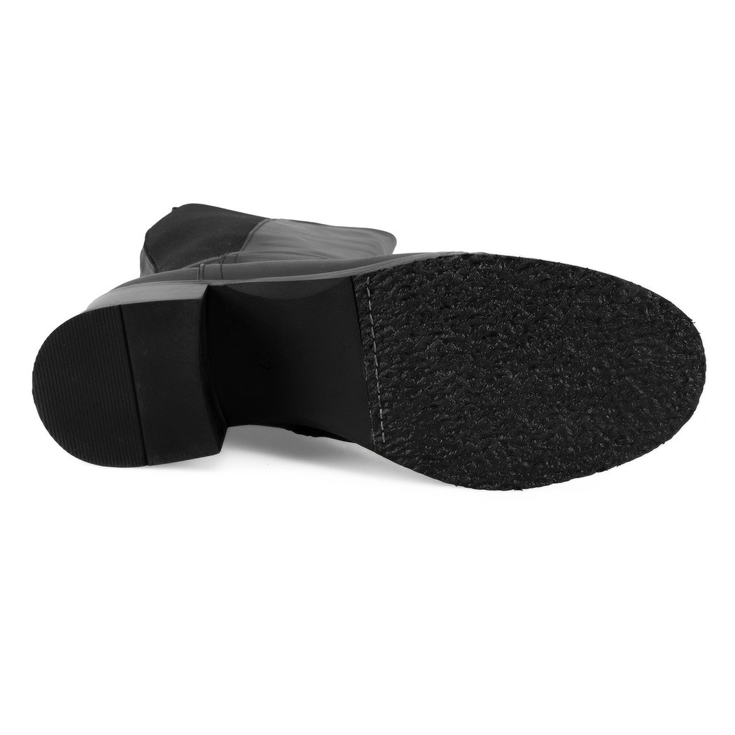 Kadın Siyah Deri Çizme