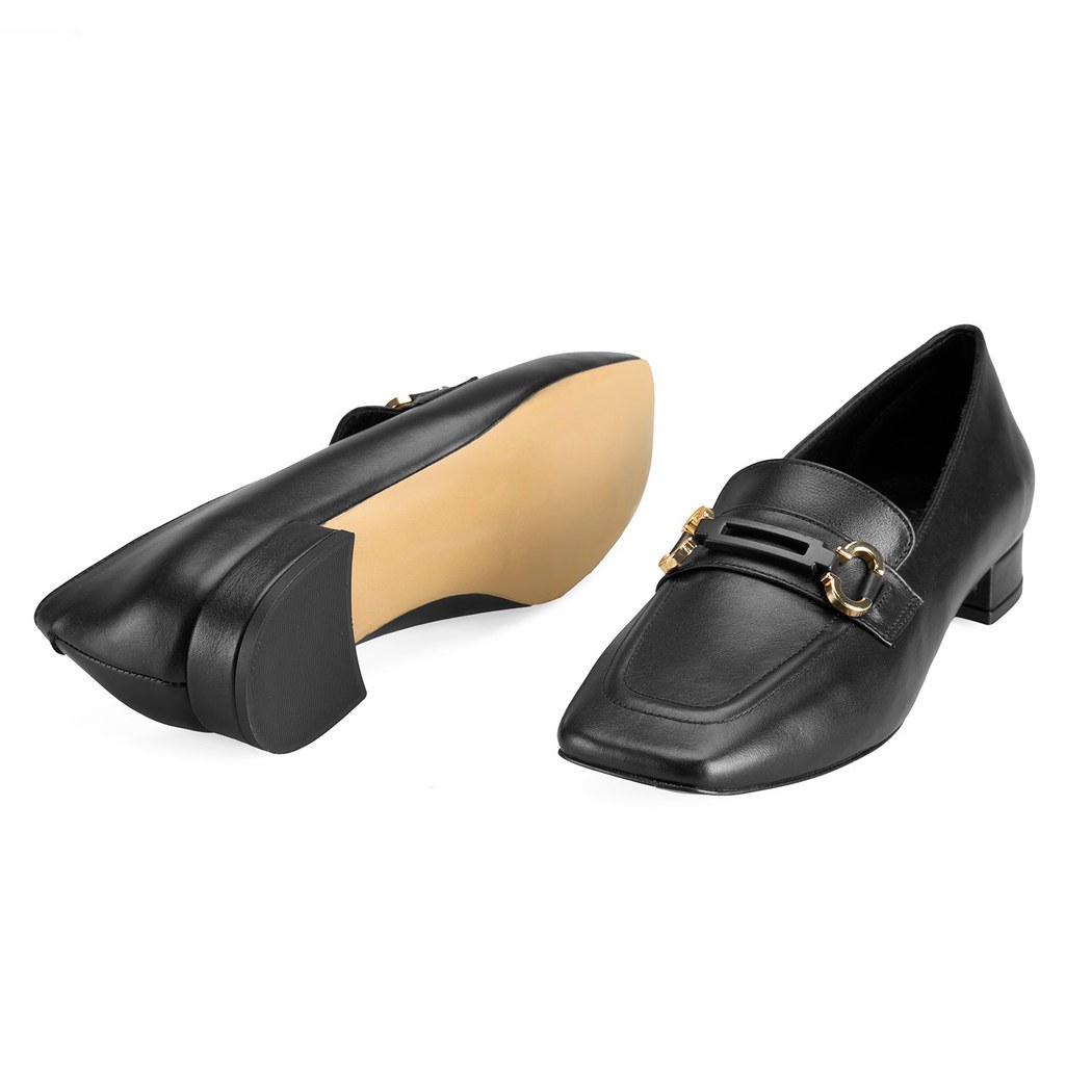 Kadın Siyah Deri Günlük Ayakkabı