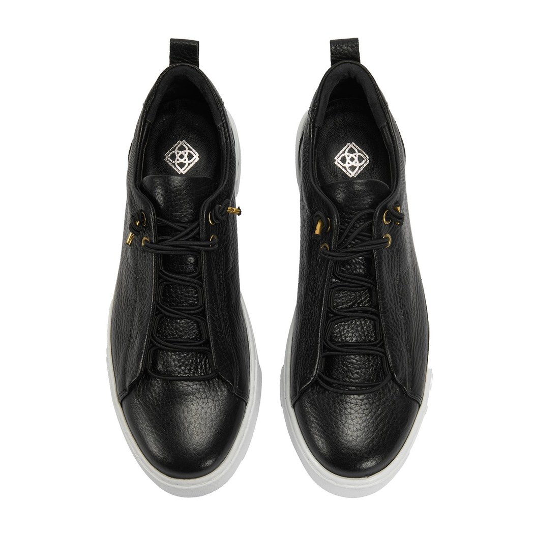 Kadın Siyah Deri Günlük Ayakkabı