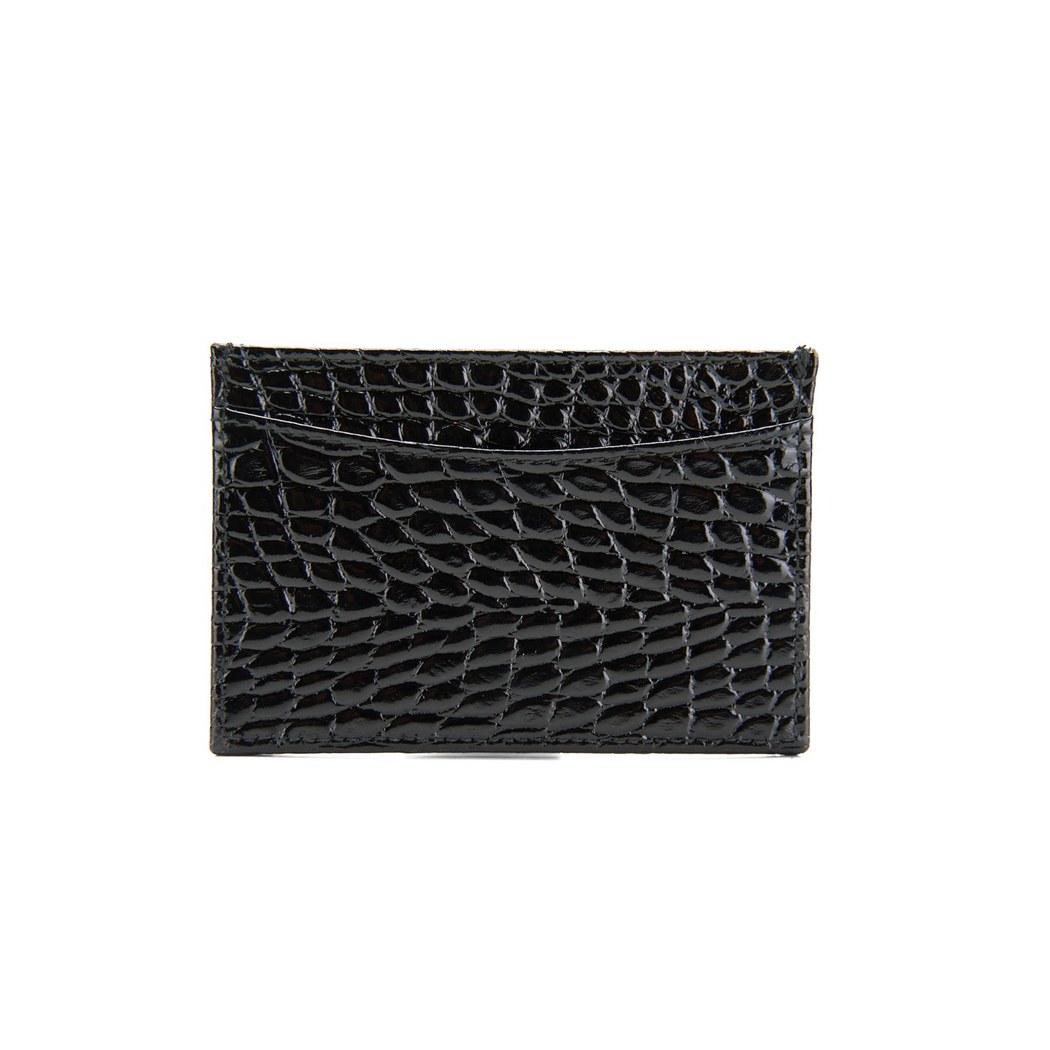 Kadın Siyah Deri Kartlık