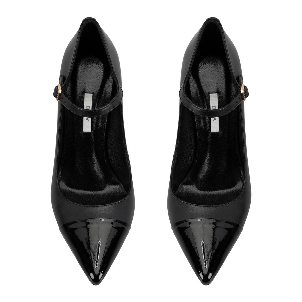 Kadın Siyah Deri Klasik Ayakkabı