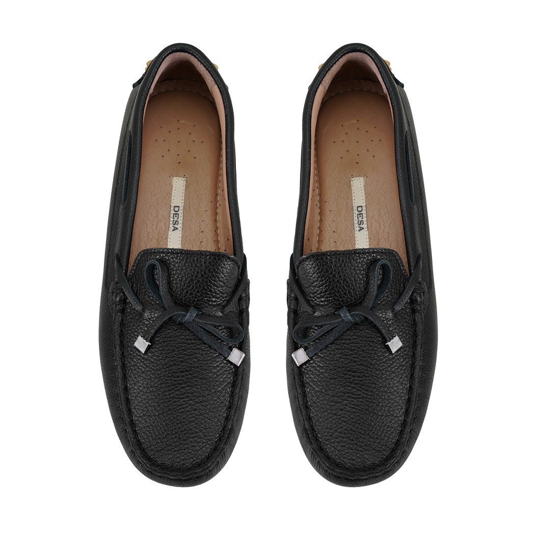Kadın Siyah Deri Loafer