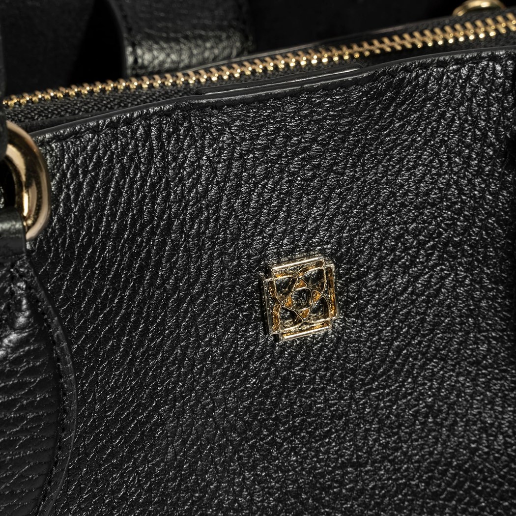 Kadın Siyah Deri Omuz Çantası