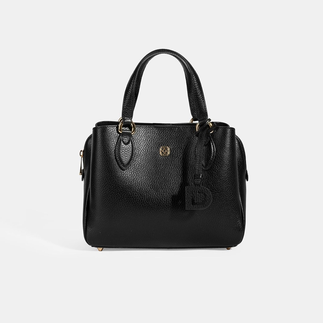 Kadın Siyah Deri Omuz Çantası