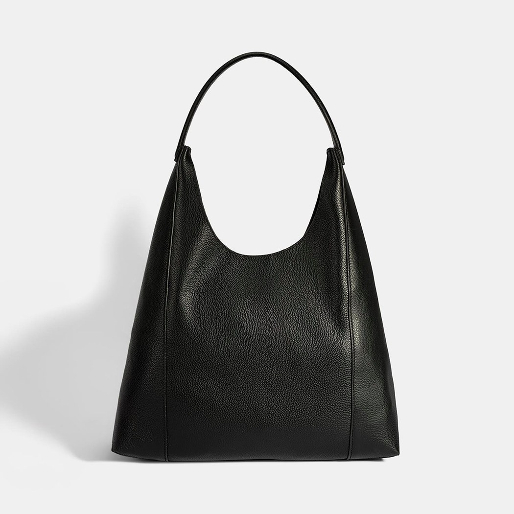 Kadın Siyah Deri Omuz Çantası