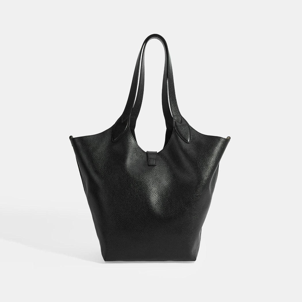 Kadın Siyah Deri Omuz Çantası