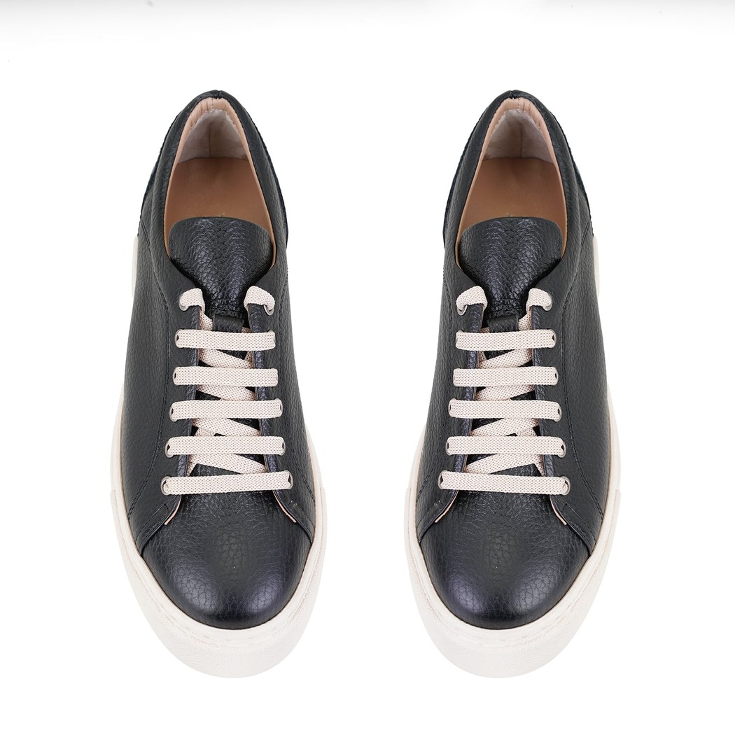 Kadın Siyah Deri Spor Ayakkabı