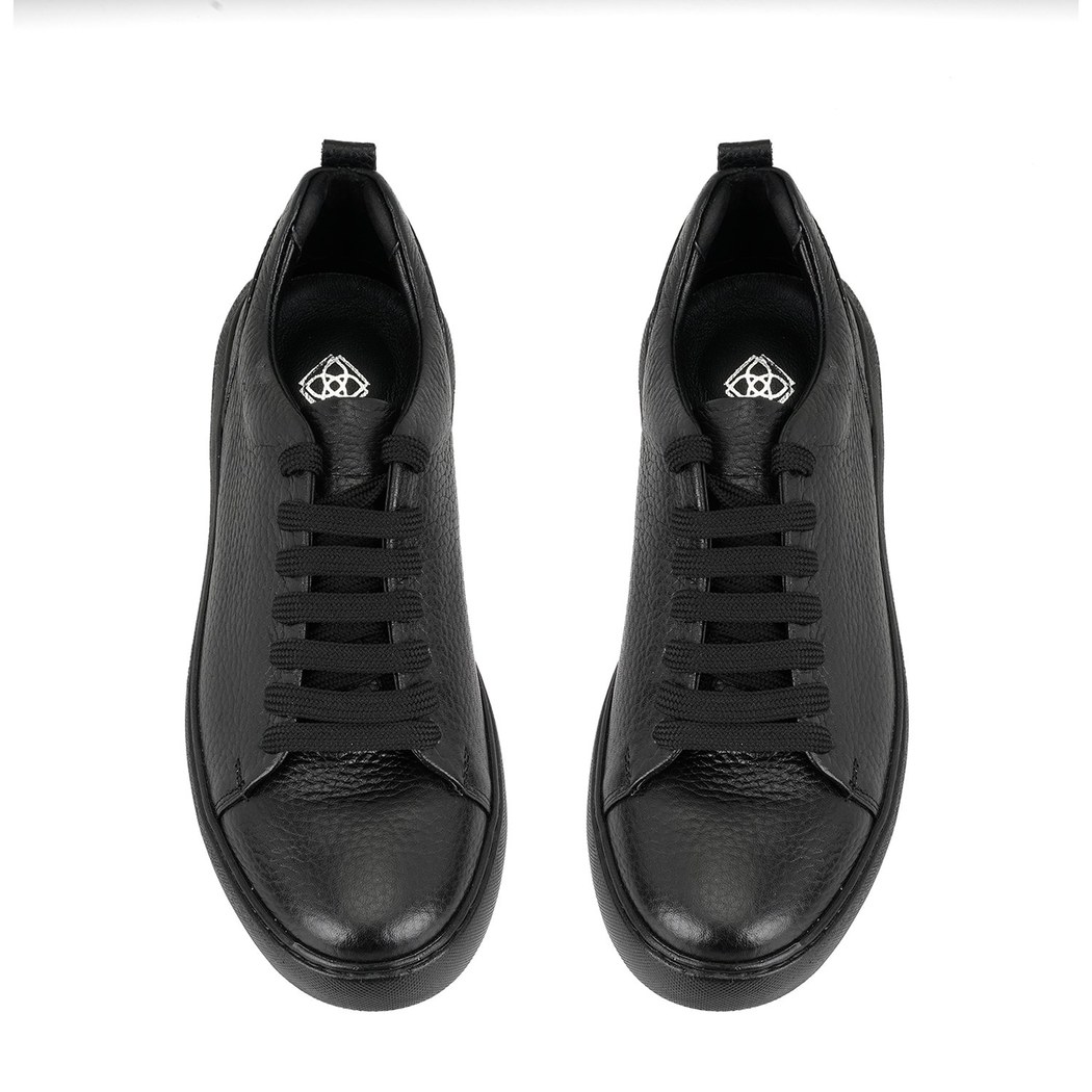 Kadın Siyah Deri Spor Ayakkabı