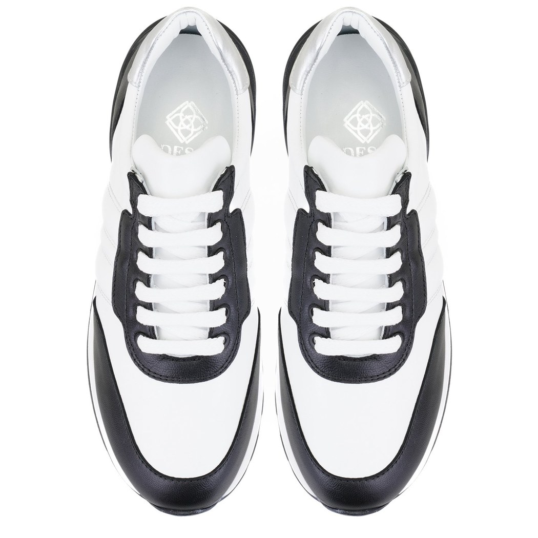 Kadın Siyah Deri Spor Ayakkabı