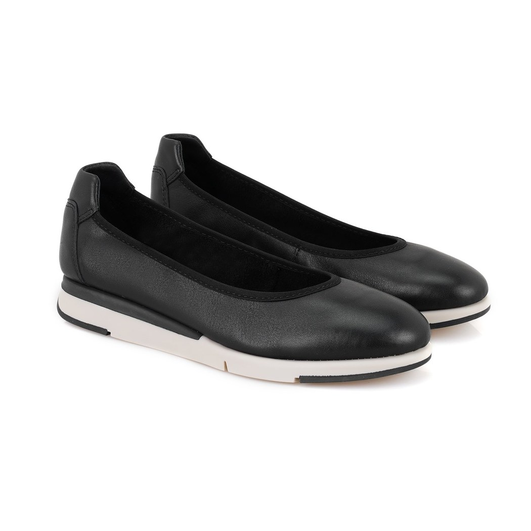 Kadın Siyah DesaComfort Deri Babet