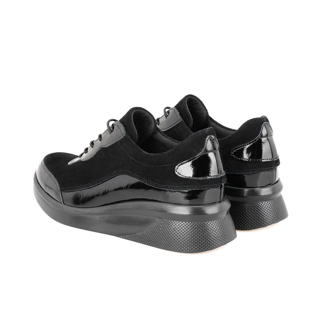 Kadın Siyah DesaComfort Deri Günlük Ayakkabı