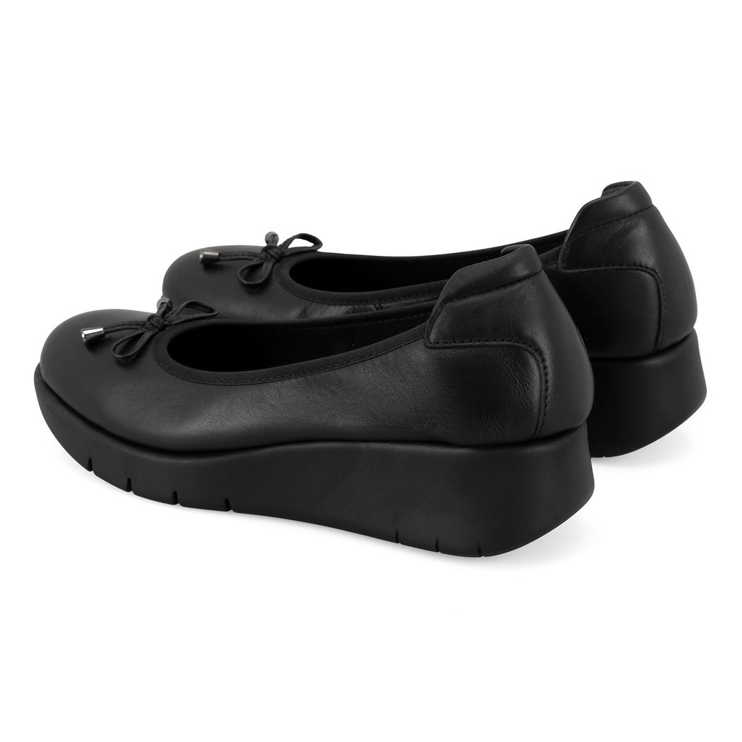 Kadın Siyah DesaComfort Deri Günlük Ayakkabı