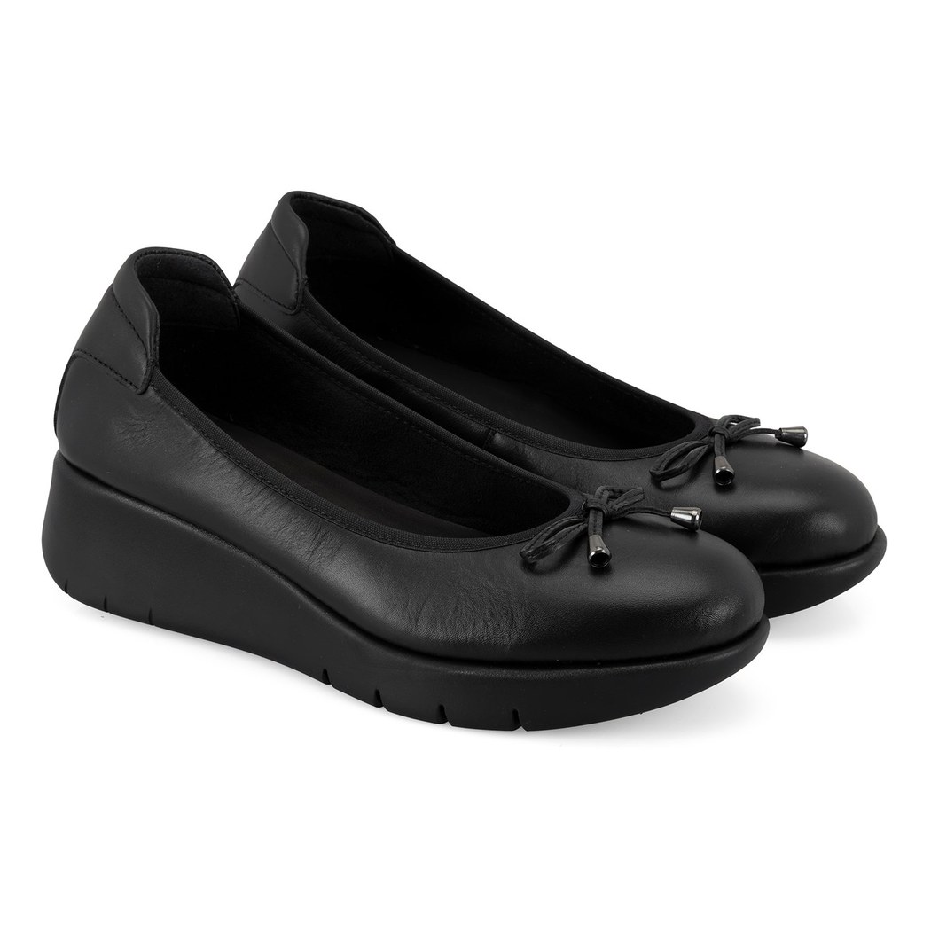 Kadın Siyah DesaComfort Deri Günlük Ayakkabı