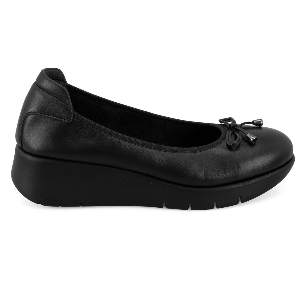 Kadın Siyah DesaComfort Deri Günlük Ayakkabı
