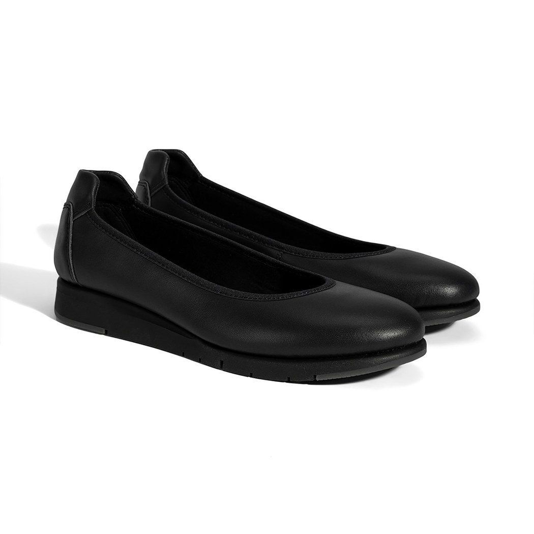 Kadın Siyah DesaComfort Deri Günlük Ayakkabı