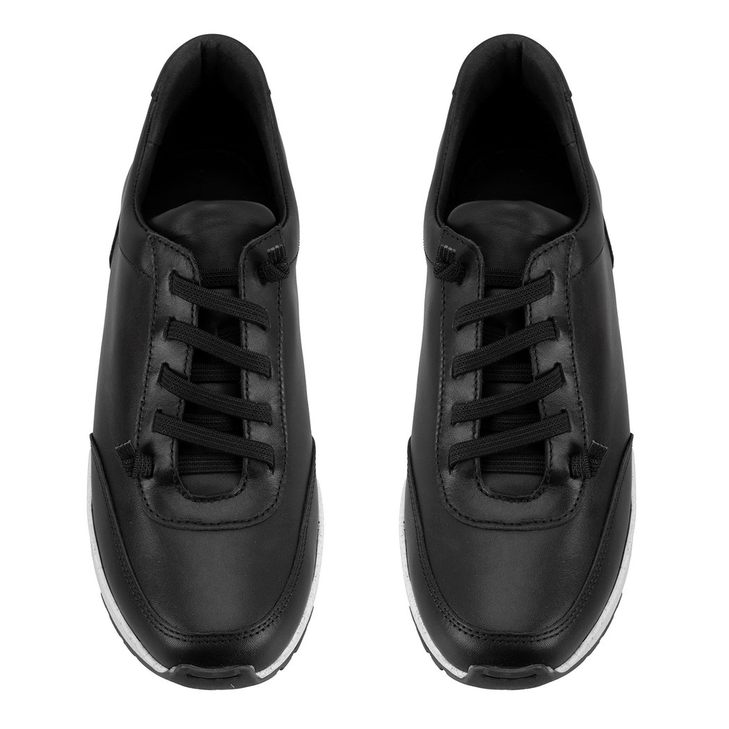 Kadın Siyah DesaComfort Deri Spor Ayakkabı