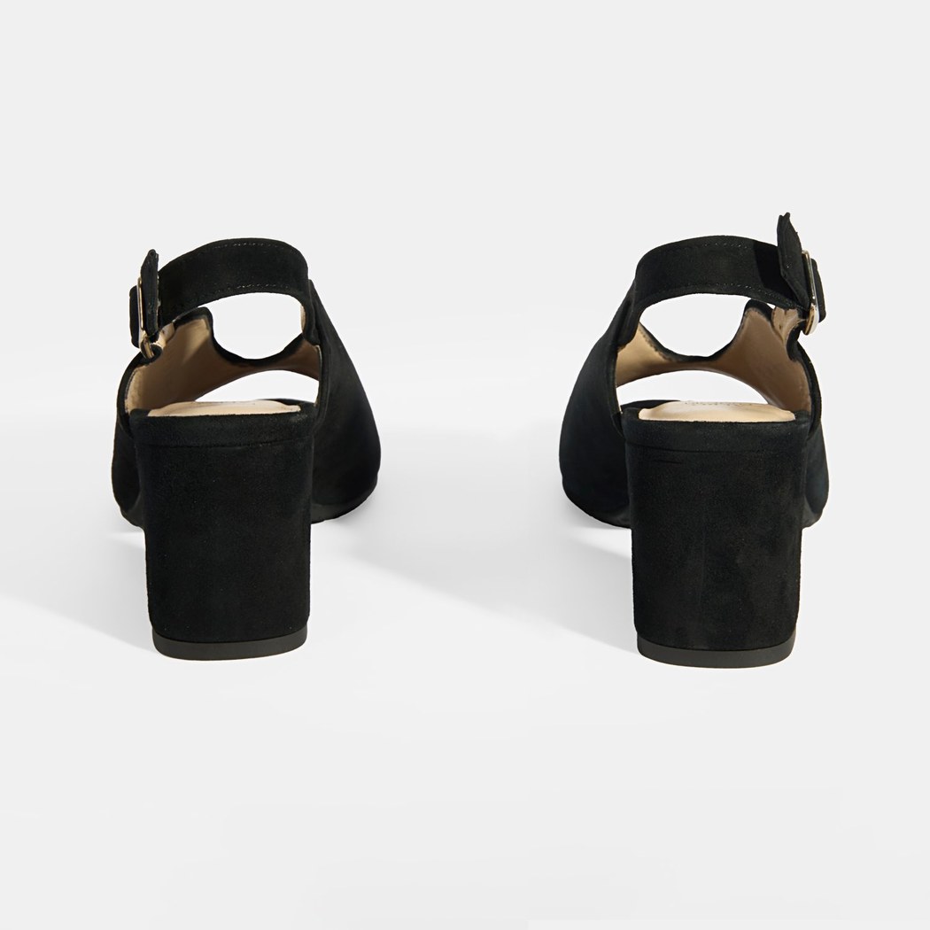 Kadın Siyah DesaComfort Toka Detaylı Slingback Topuklu Günlük Ayakkabı