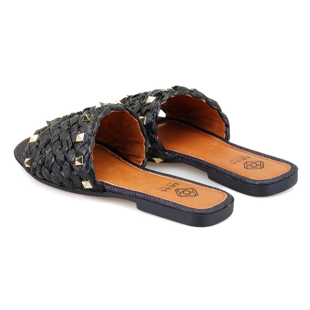 Kadın Siyah Hasır Terlik