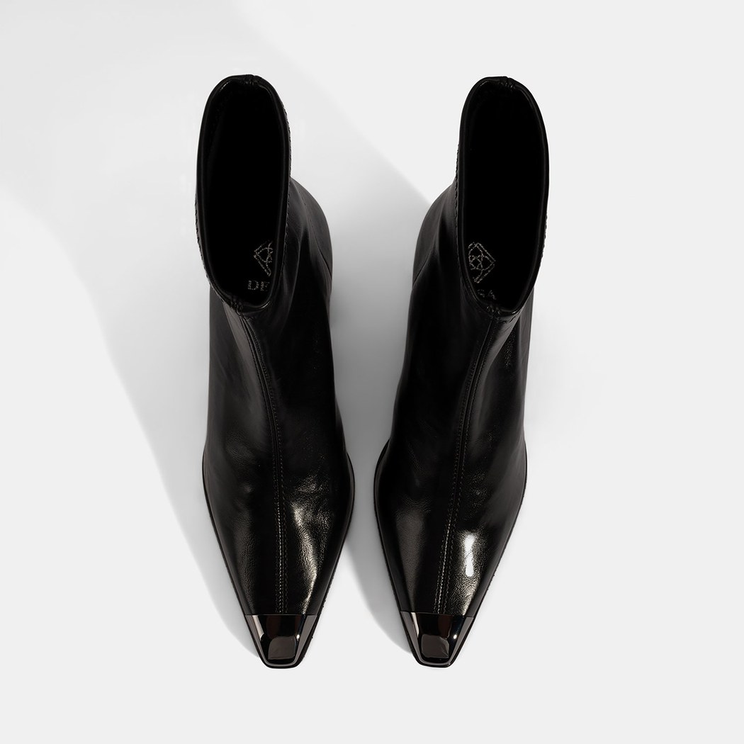 Kadın Siyah Kalın Topuklu Stretch Çizme