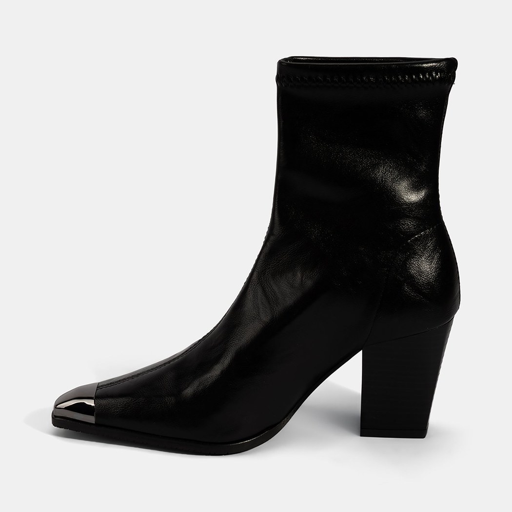 Kadın Siyah Kalın Topuklu Stretch Çizme