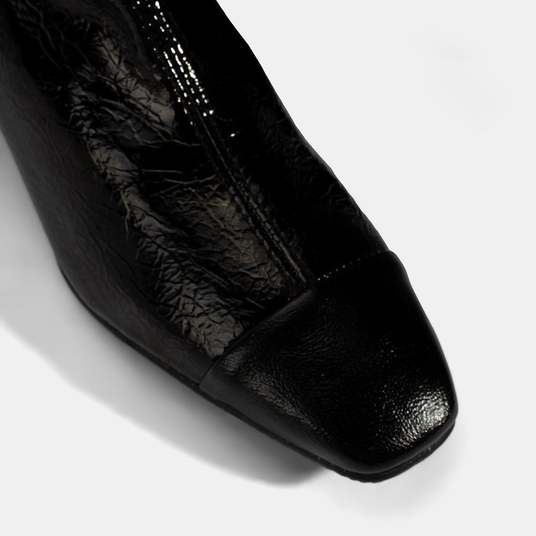 Kadın Siyah Kalın Topuklu Stretch Çizme