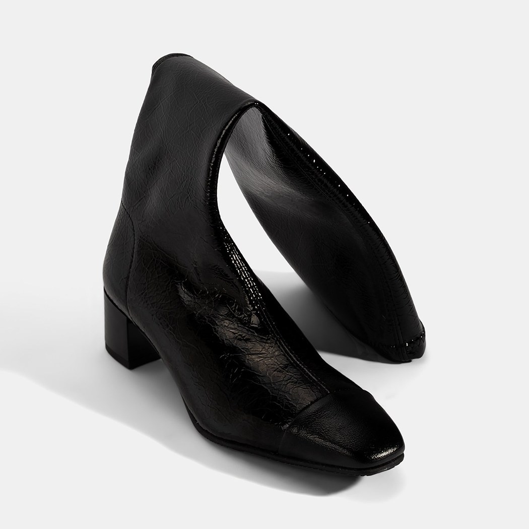 Kadın Siyah Kalın Topuklu Stretch Çizme