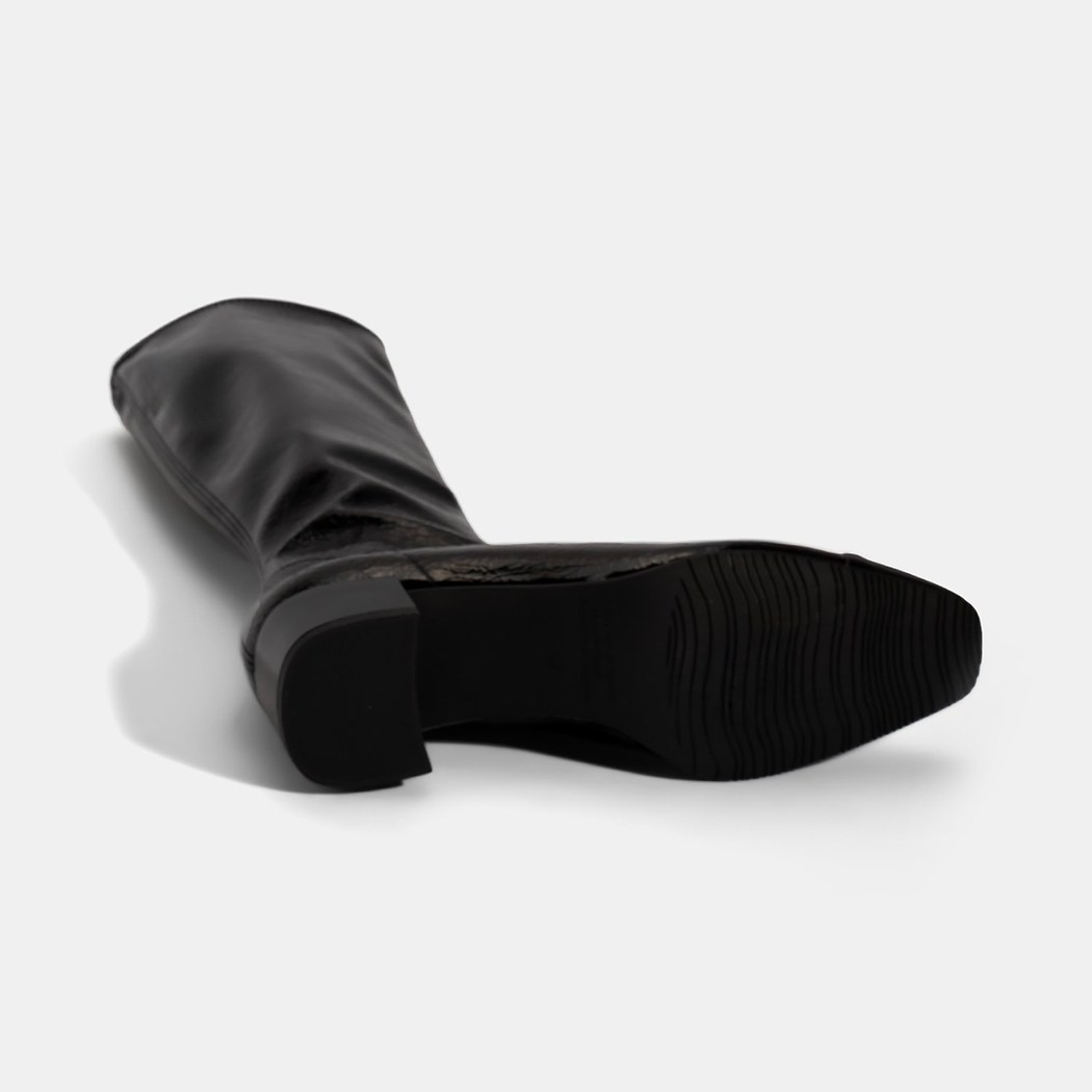 Kadın Siyah Kalın Topuklu Stretch Çizme