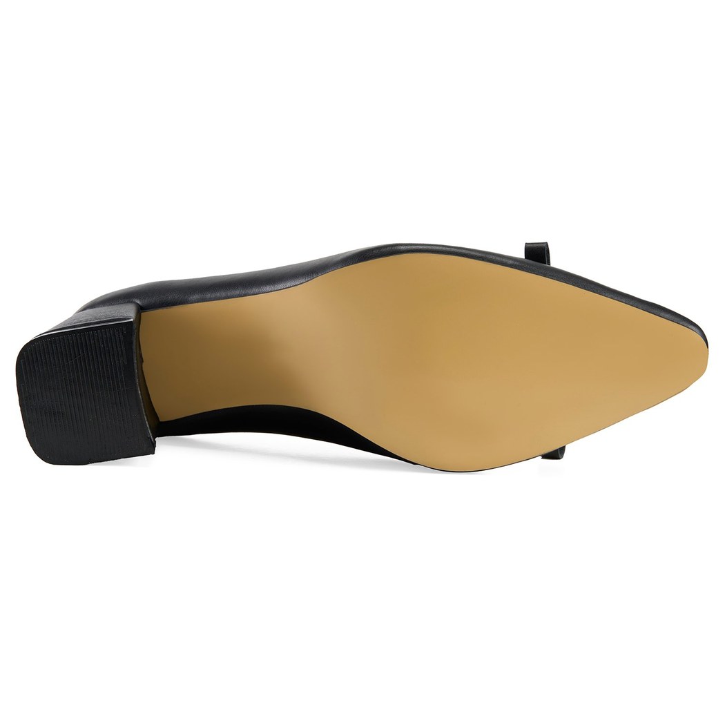 Kadın Siyah Klasik Deri Ayakkabı