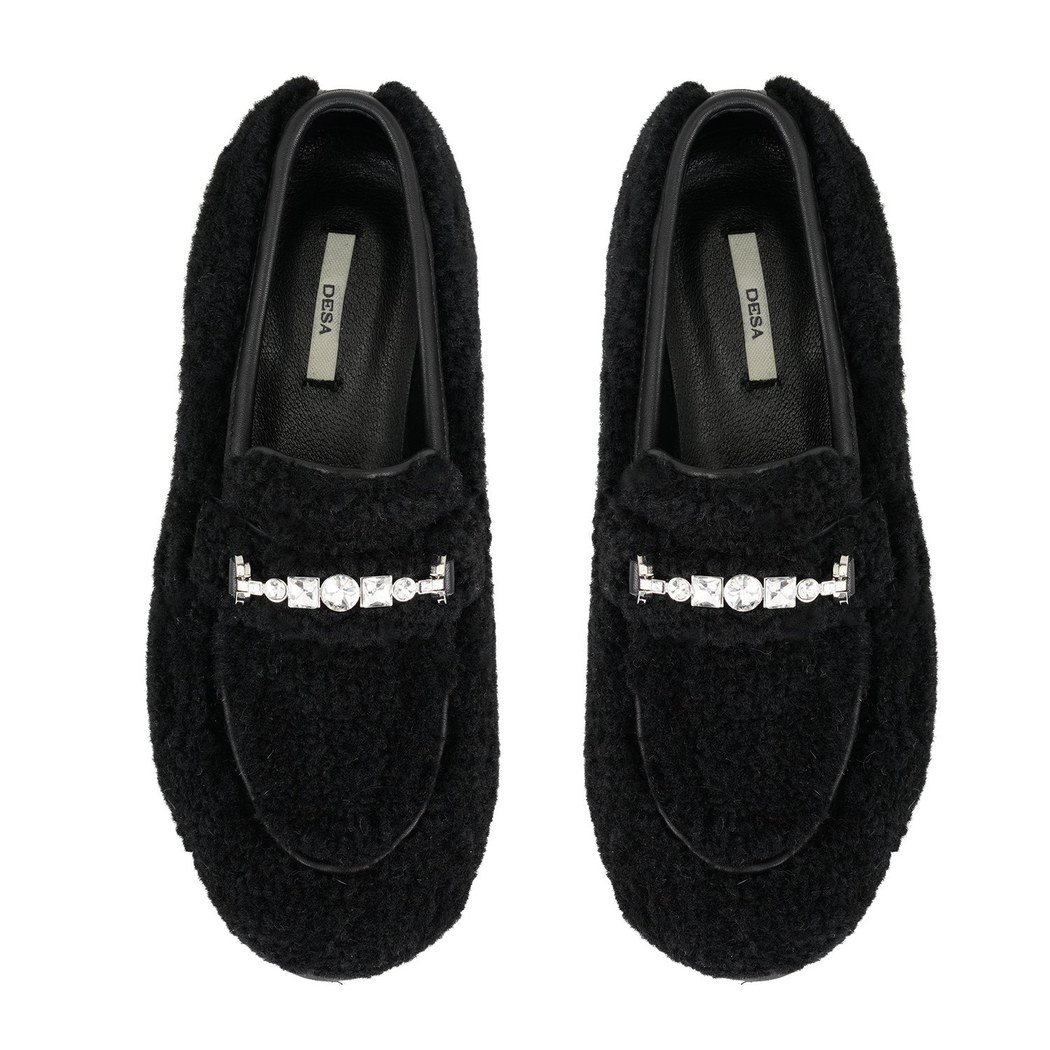 Kadın Siyah Kürk Detaylı Günlük Ayakkabı