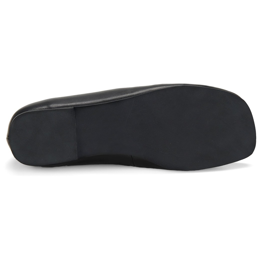 Kadın Siyah Mary Jane Deri Babet