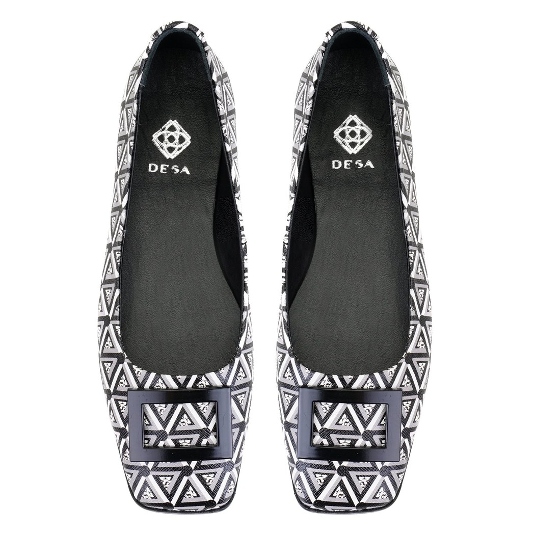 Kadın Siyah Monogram Babet