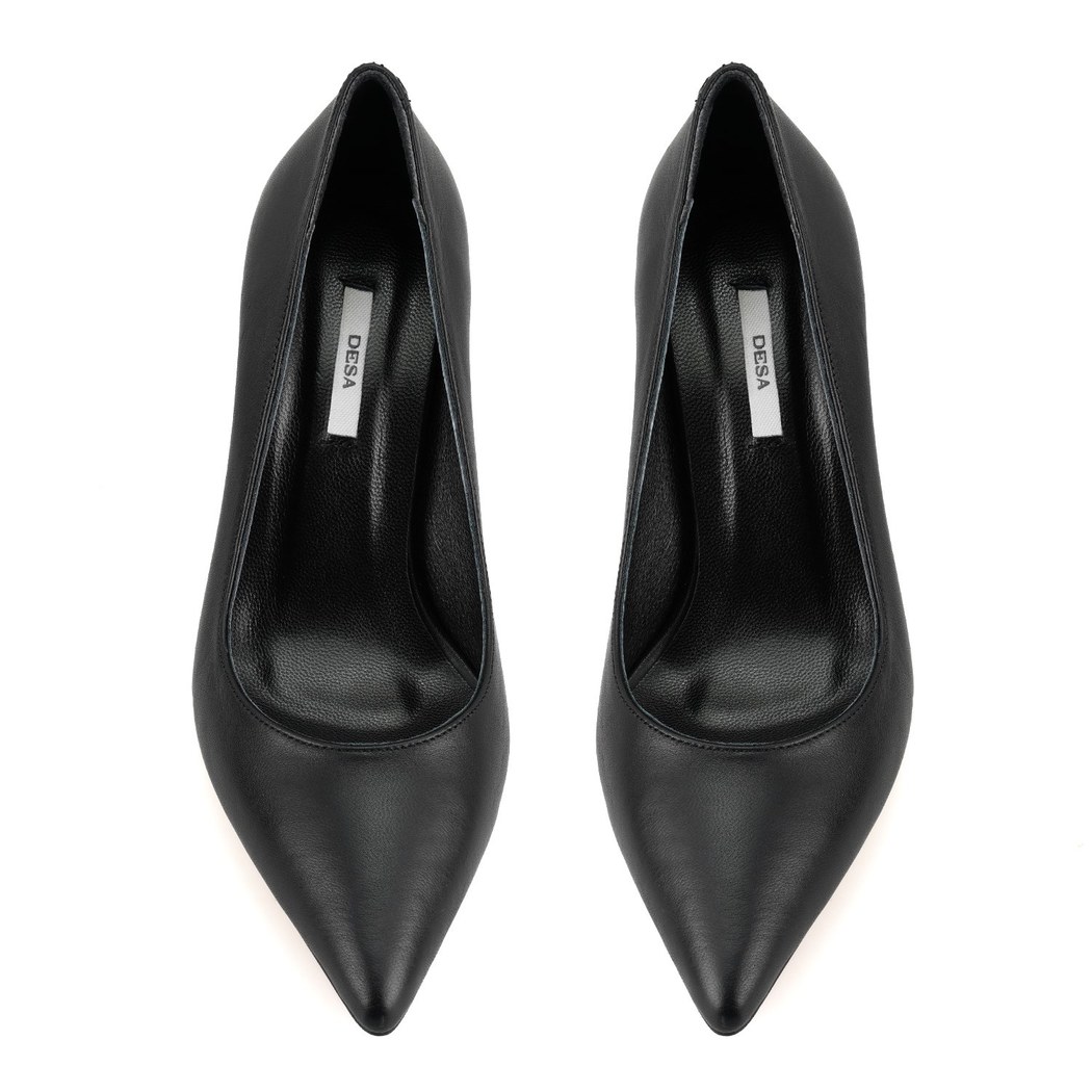 Kadın Siyah Napa Deri Stiletto