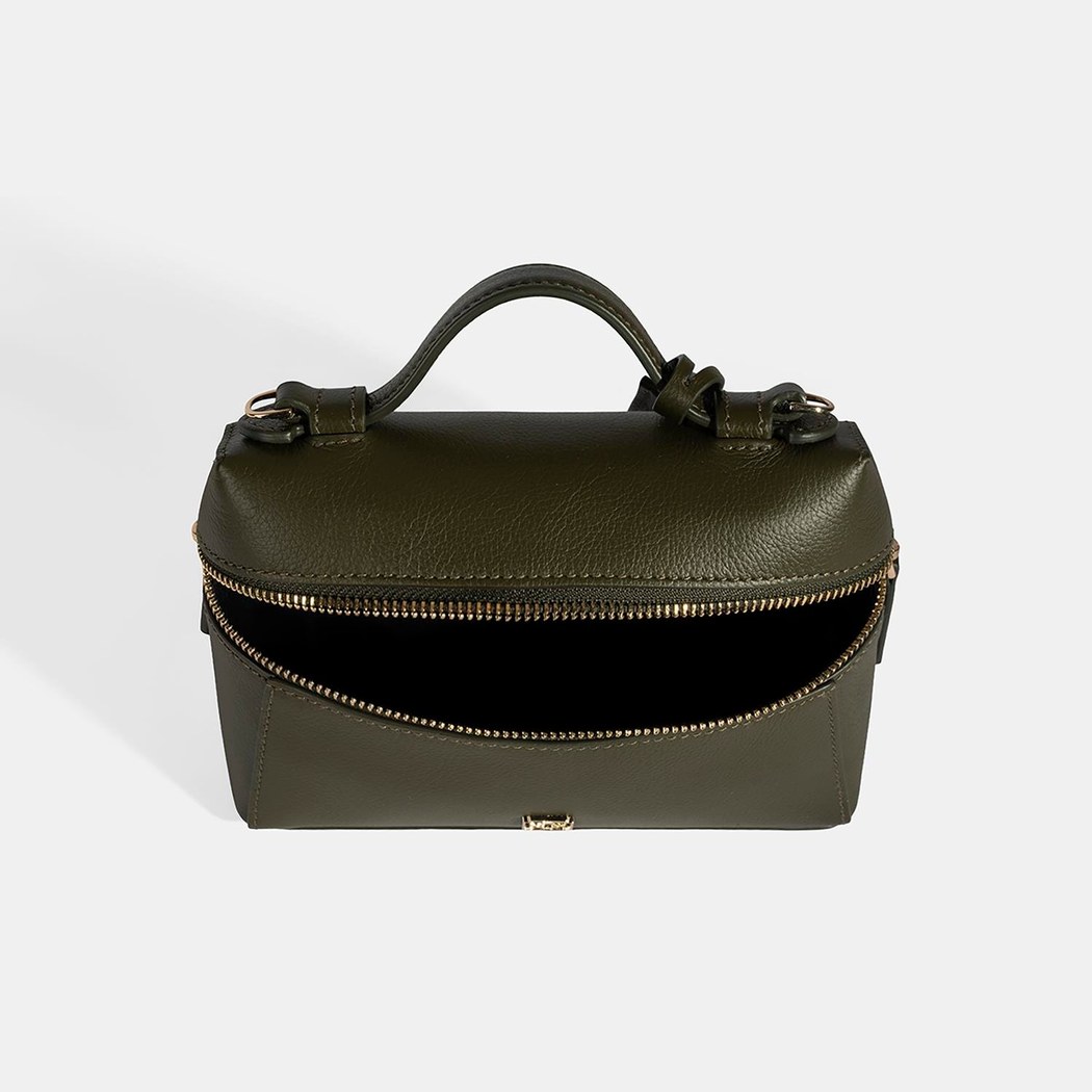 Kadın Siyah Omuz Askılı Mini Deri El Çantası