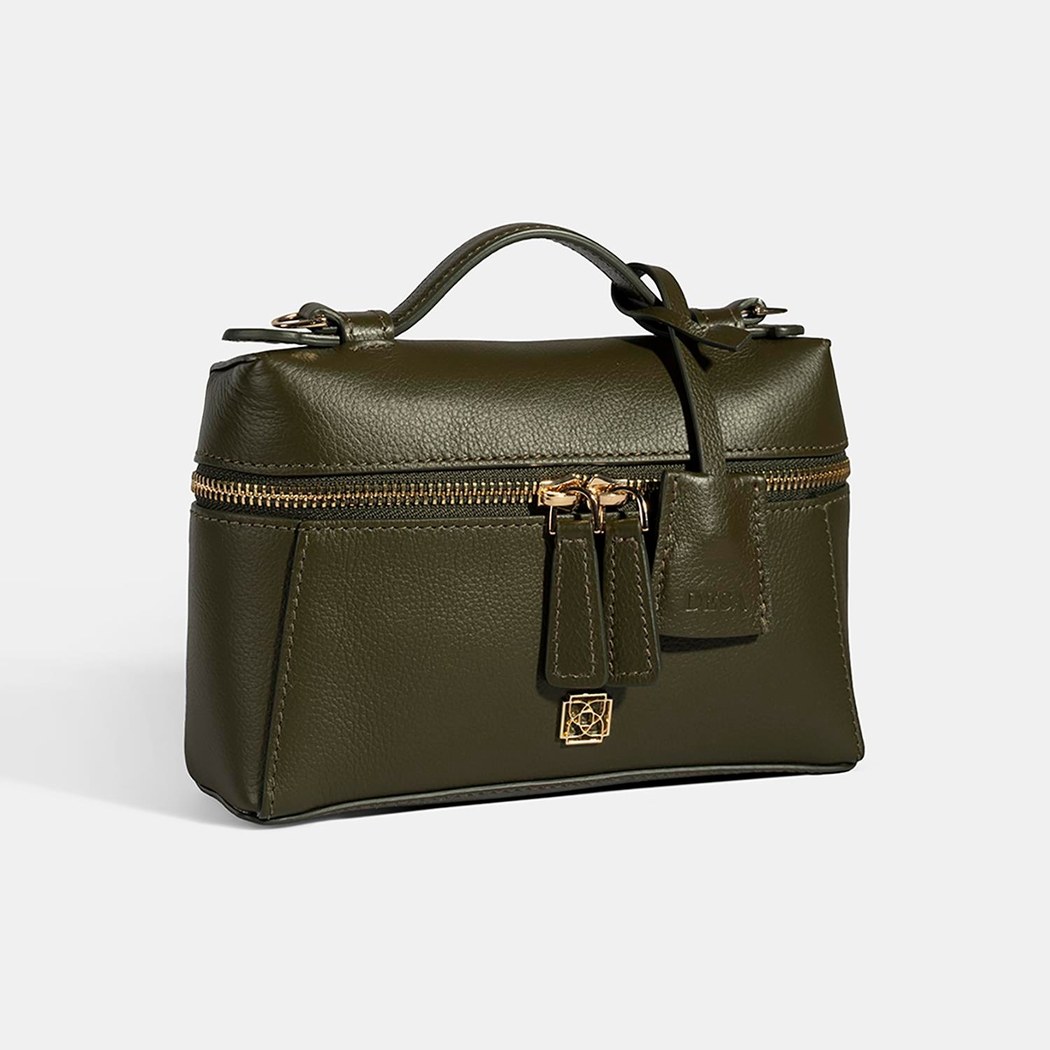 Kadın Siyah Omuz Askılı Mini Deri El Çantası