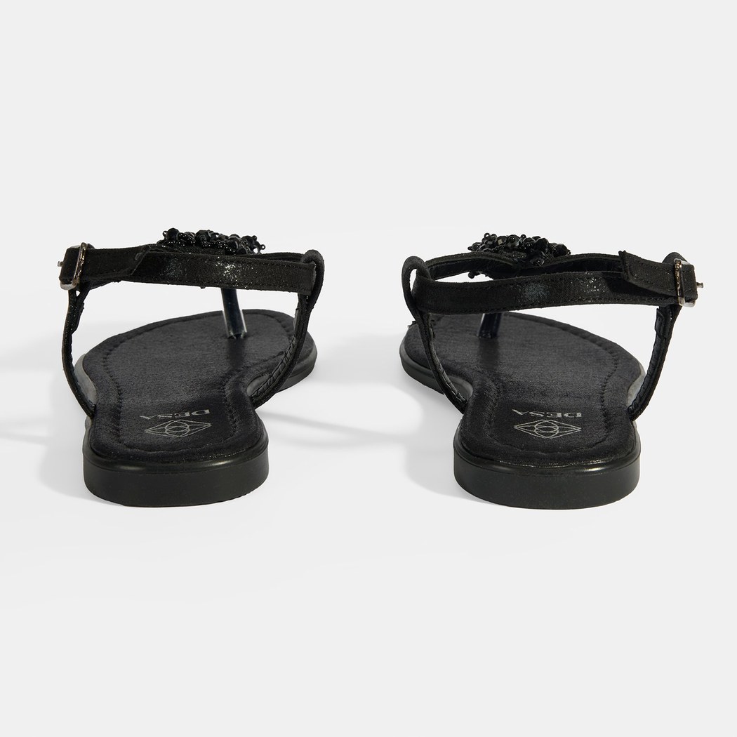 Kadın Siyah Parmak Arası Sandalet