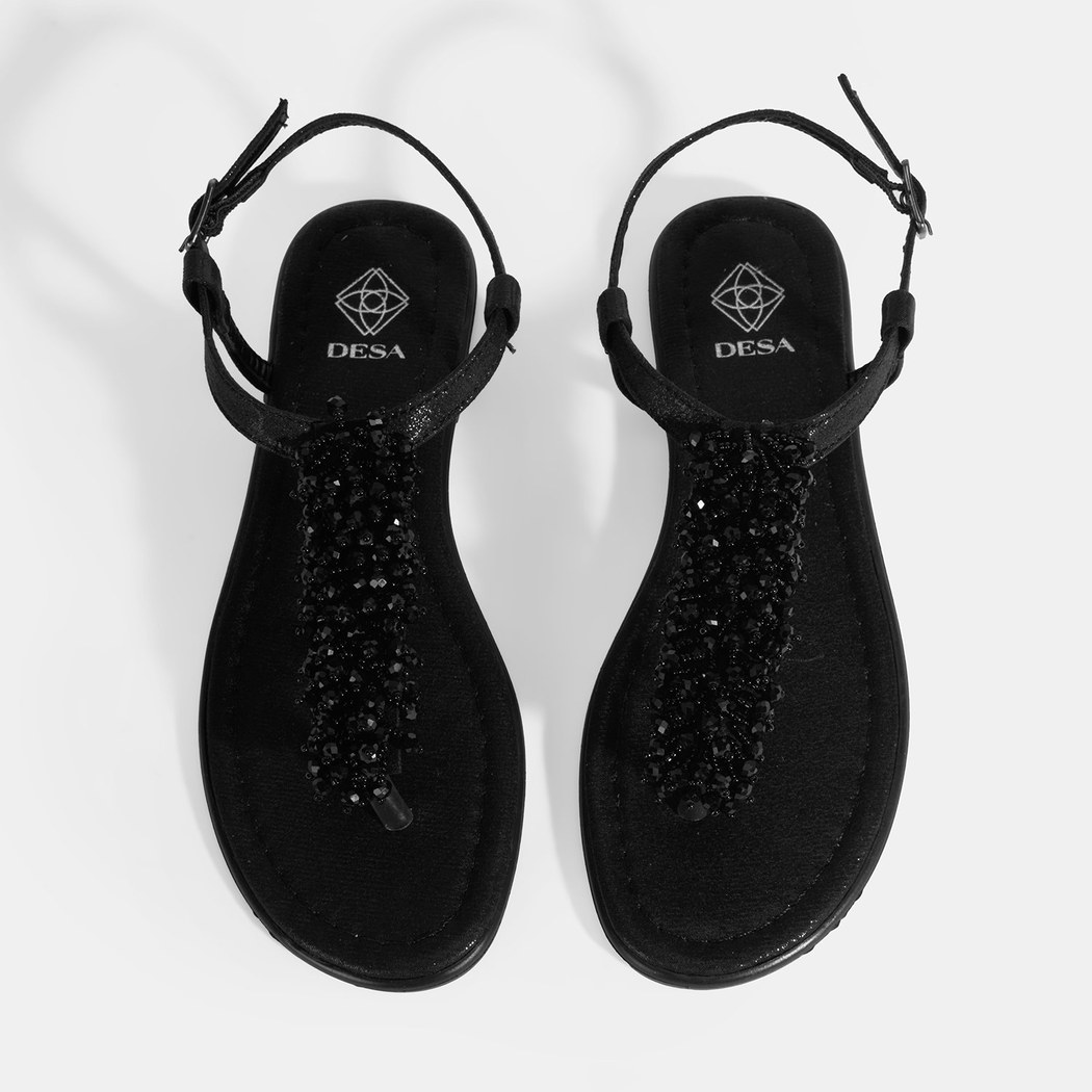 Kadın Siyah Parmak Arası Sandalet