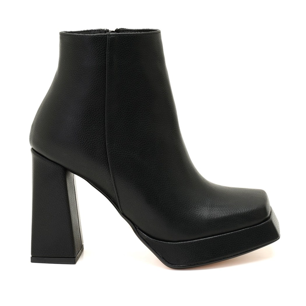 Kadın Siyah Platform Topuklu Bot