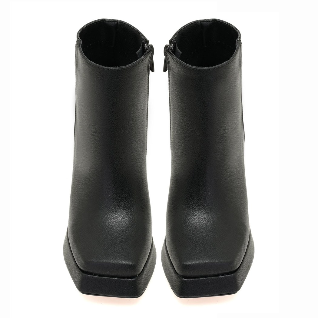 Kadın Siyah Platform Topuklu Bot