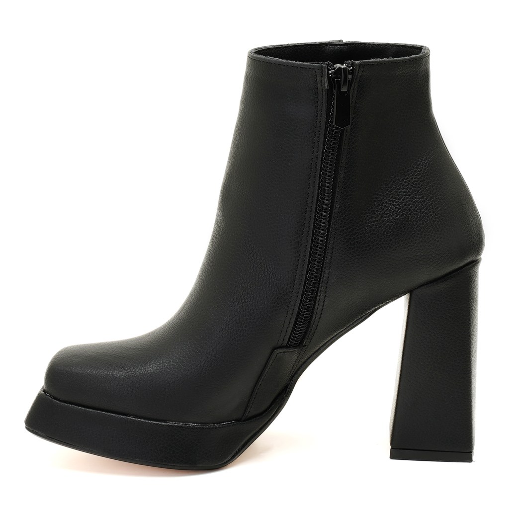Kadın Siyah Platform Topuklu Bot